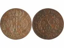 Portugal 10 Reis John V - Arms