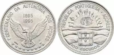 Portugal 100 Escudos - Autonomie des A�ores - 1995