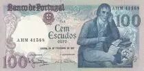 Portugal 100 Escudos - Manuel Barbosa Du Bocage - 24-02-1981 - Serial AHM