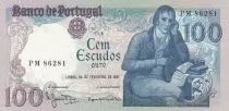 Portugal 100 Escudos - Manuel Barbosa Du Bocage - 24-02-1981 - Serial PM