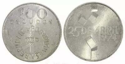Portugal 100 Escudos Revolution of 1974
