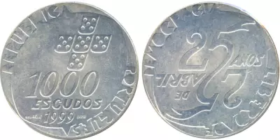 Portugal 1000 Escudos - Carnation Revolution - 1999