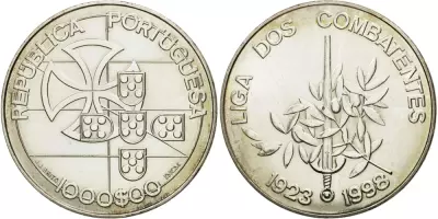 Portugal 1000 Escudos - Fighter\'s League - 1998