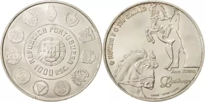 Portugal 1000 Escudos - Lusitanian Horse - 2000