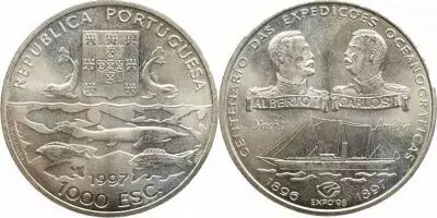 Portugal 1000 Escudos - Ocean Expedition - 1997