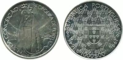 Portugal 1000 Escudos - Our Lady of Conceicao - 1996