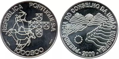 Portugal 1000 Escudos - Presidency of the EU - 2000