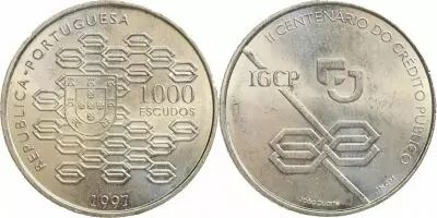 Portugal 1000 Escudos - Public Credit - 1997