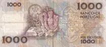 Portugal 1000 Escudos - Teofilo Braga - 1983  - Serial MK - P.181a