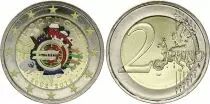 Portugal 2 Euros - 10 years of the Euro - Colorised - 2012
