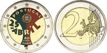 Portugal 2 Euros - 40 ans de la Révolution des ?illets  - Colorisée - 2014