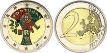Portugal 2 Euros - 40 ans de la Révolution des ?illets  - Colorisée - 2014