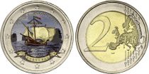 Portugal 2 Euros - 500th anniversary of Fernao Mendes Pinto - Colorised - 2011