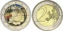 Portugal 2 Euros - Agriculture familiale - Coloris&eacute;e - 2014