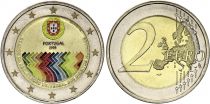 Portugal 2 Euros - Droits de l\'homme - Colorisée - 2008