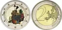 Portugal 2 Euros - Family agriculture - Colorised - 2014