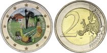 Portugal 2 Euros - Family agriculture - Colorised - 2014