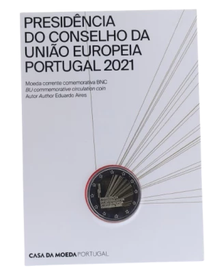 Portugal 2 EUROS COMM�MO. BU PORTUGAL 2021 - Pr�sidence du Conseil de l\'Union Europ�enne