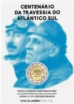 Portugal 2 EUROS COMM&Eacute;MO. BU PORTUGAL 2022 - 100 ans de la premi&egrave;re travers&eacute;e par avion de l\'Atlantique sud