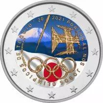 Portugal 2 EUROS COMM&Eacute;MO. COULEUR UNC PORTUGAL 2021 - JO Tokyo 2020