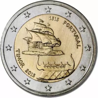 Portugal 2 Euros Comm�mo. PORTUGAL 2015 - D�couverte du Timor