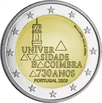 Portugal 2 EUROS COMM&Eacute;MO. PORTUGAL 2020 - 730 DE L\'UNIVERSITE DE COIMBRA