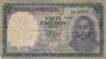 Portugal 20 Escudos - Antonio L. De Menezes - 1960 - Serial HG