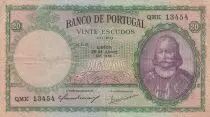 Portugal 20 Escudos - Antonio luiz de Menezes - Série QMK - 1951