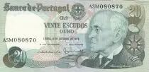 Portugal 20 Escudos - Gago Coutinho - 04-10-1978 - Série ASM