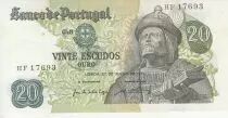 Portugal 20 Escudos - Garcia de Orta - 27-07-1971 - Serial HF