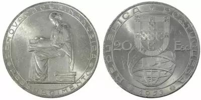 Portugal 20 Escudos 25 ans Reforme Financiere - Armoiries