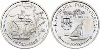 Portugal 200 Escudos - Discovery of India - 1998