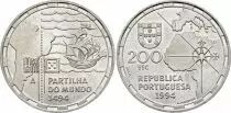 Portugal 200 Escudos - Division du monde - 1994
