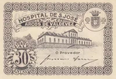 Portugal 30 Centavos - San Jos� Hospital - 1920