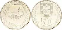 Portugal 50 Escudos - Ship - 1986