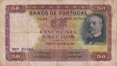 Portugal 50 Escudos Ramalho Ortigao - 31.10.1944