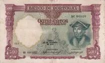 Portugal 500 Escudos - Damiao De Goes - 1942 - Serial RC - P.155