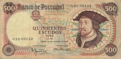 Portugal 500 Escudos - Joao II - 1966 - P.170