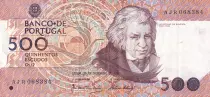 Portugal 500 Escudos - Mouzinho Da Silveira - 1987  - VF- P.180a