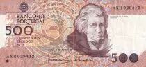 Portugal 500 Escudos - Mouzinho Da Silveira - 1988 - Série AXH - P.180e