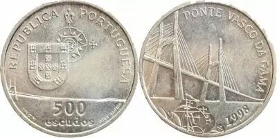 Portugal 500 Escudos - Vasco de Gama Bridge - 1998