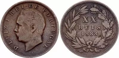 Portugal 500 Reis Luis 1st - 1882-1886