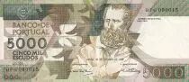 Portugal 5000 Escudos - Antero de Quental - 1989 - TTB+ - P.184c