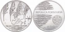 Portugal 8 Euros - 60th anniversary of the end of the WWII - 2005 - Argent