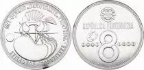 Portugal 8 Euros - Passarola - Bartolomeu Gusmao - 2007 - Argent