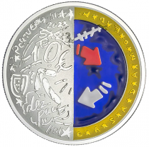 Portugal Bordalo II - 10 EUROS silver Color BE 2023