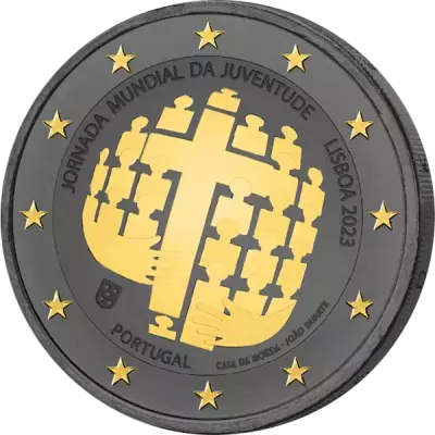 Portugal Lisbon World Youth Day - 2 EURO COMMEM. Color 2023