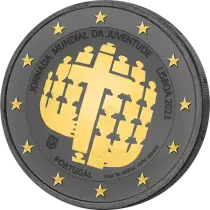 Portugal Lisbon World Youth Day - 2 EURO COMMEM. Color 2023