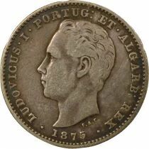 Portugal Louis I - 200 R&eacute;is Argent - 1875 Lisbonne