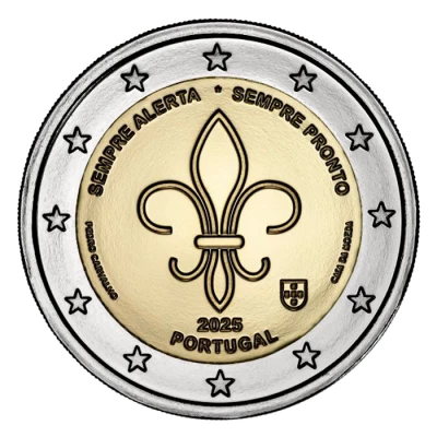Portugal Scoutisme international - 2 euros comm�mo. UNC 2025